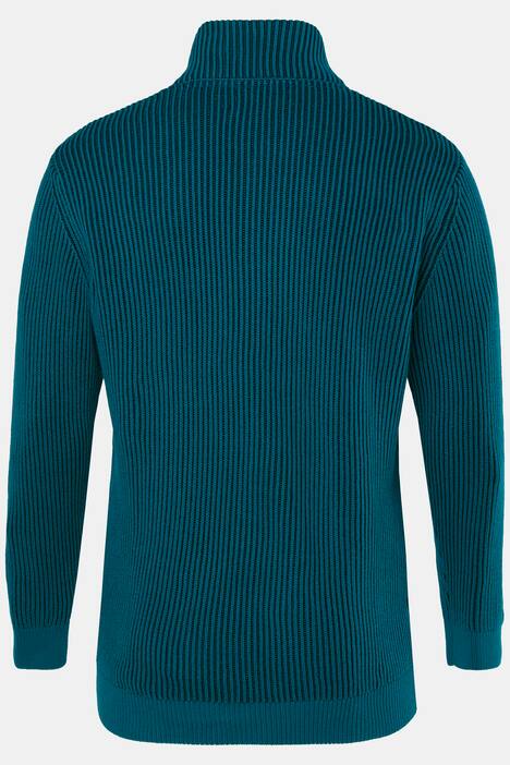 Men+ Jersey Troyer, algodón, cuello con cremallera, hasta la 8 XL