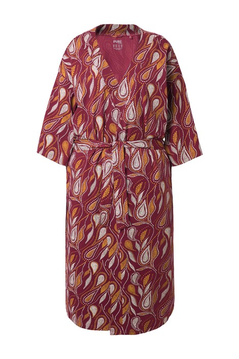 Župan, kašmírový vzor, kimono střih, 3/4 rukávy, biobavlna