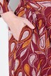 Peignoir en coton bio, motif cachemire, coupe kimono et manches 3/4