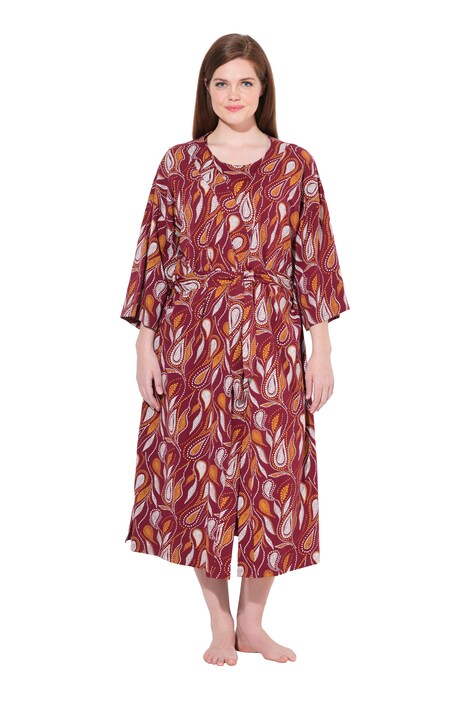 Župan, kašmírový vzor, kimono střih, 3/4 rukávy, biobavlna