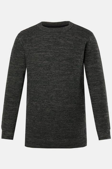 Men+ genser, melert kvalitet, bomull, opptil 8 XL