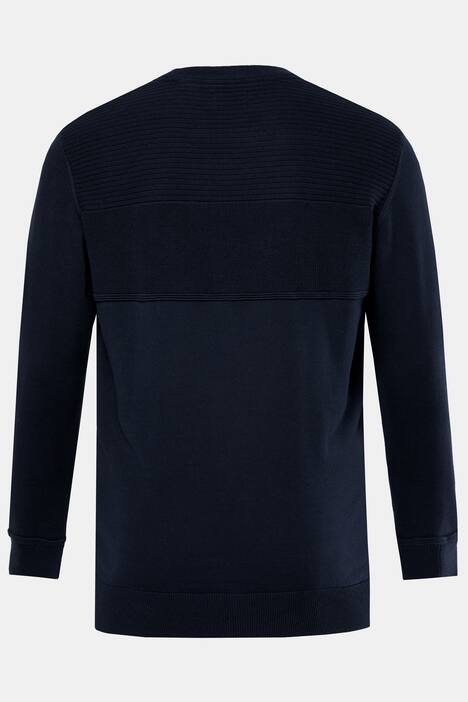 Pull Men+ en maille texturée, flocage - jusqu'au 8 XL