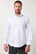 Chemise JP 1880 texturée, manches longues et col requin, coupe Modern Fit - jusqu'au 8 XL