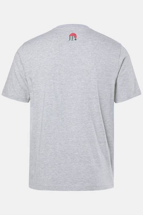 JP1880 T-skjorte, halvermet, jul, X-mas-brysttrykk, opptil 8 XL