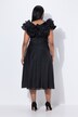 Robe maxi de soirée à col en V, sans manches, ruché