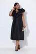 Robe maxi de soirée à col en V, sans manches, ruché