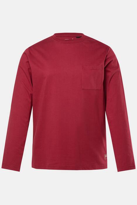 Maglia Men+ con taschino e maniche lunghe, fino alla tg. 8XL