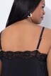 Set TruYou con top e gonna in raso con pizzo e spalline sottili