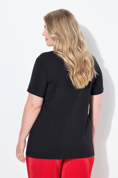 T-shirt dal taglio comodo con cuore di paillettes