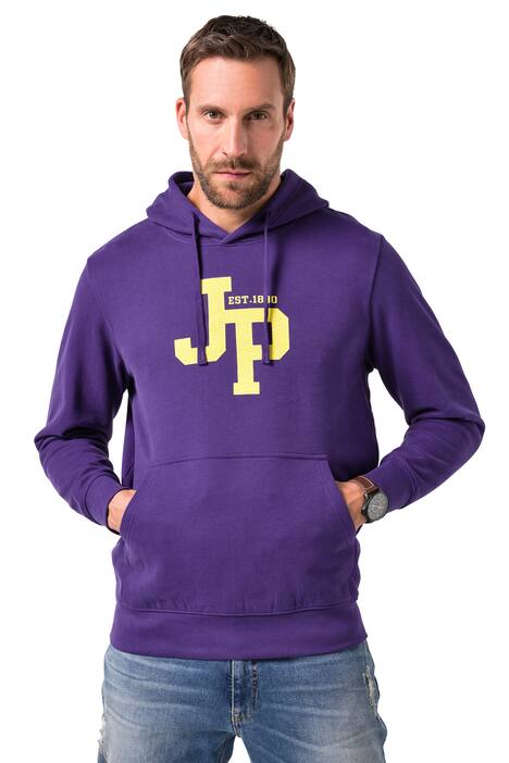 Mikina s kapucí JP1880, potisk na hrudi, klokaní kapsa, do 8XL
