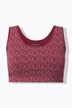 Brassière en coton bio, sans armatures, motif à pois