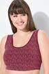 Brassière en coton bio, sans armatures, motif à pois