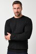 JP1880 Pullover, Zopfmuster, CashmereTouch Strick, Rundhals, bis 7 XL
