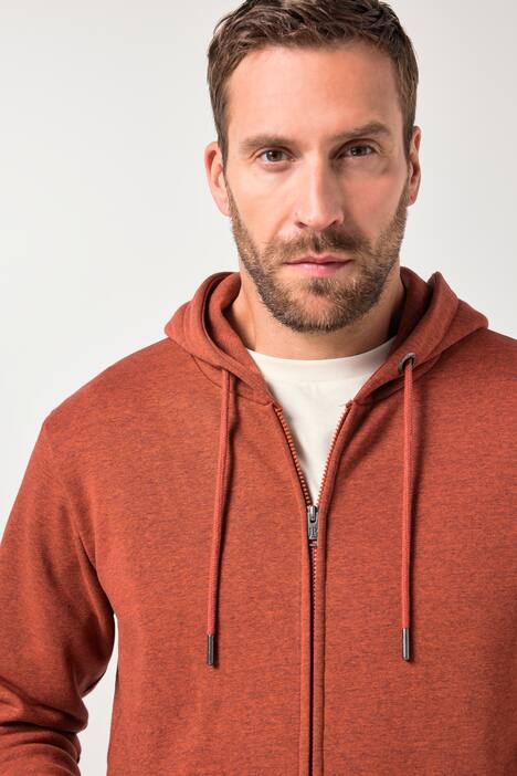 JP1880 Hoodiejacke, Kapuzen-Sweatjacke, Zipper, Känurutasche, bis 8 XL