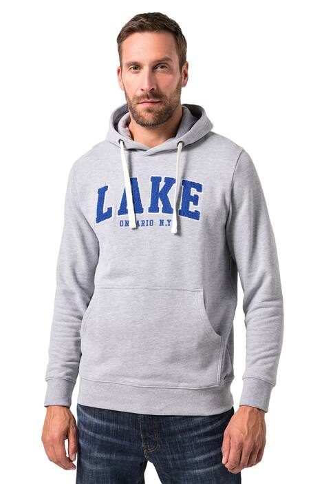 Mikina s kapucí JP1880, nášivky, klokaní kapsa, do 8XL