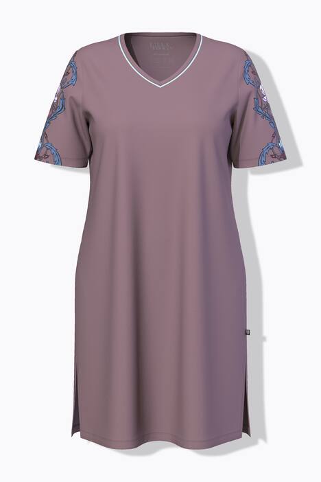 Bigshirts, 2er-Pack, Blüten, Rundhals/V-Ausschnitt, Halbarm