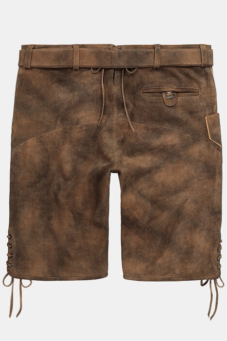 Bermuda en cuir Men+, véritable cuir de vachette, modèle s'inspirant des tenues traditionnelles bavaroises - jusqu'au 72