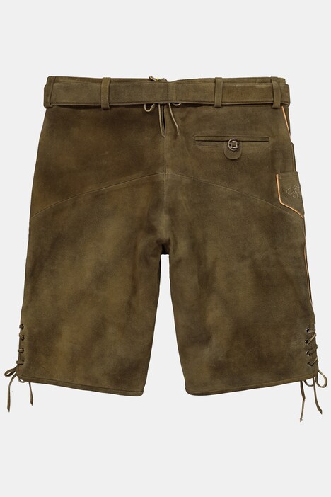 Bermuda en cuir Men+, véritable cuir de vachette, modèle s'inspirant des tenues traditionnelles bavaroises - jusqu'au 72