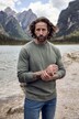 Pull JP AWARE en matériaux recyclés, maille texturée - jusqu'au 7 XL