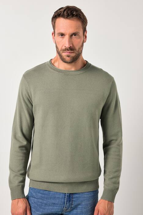 JP AWARE Pullover, recycelte Materialien, Strukturstrick, bis 7 XL