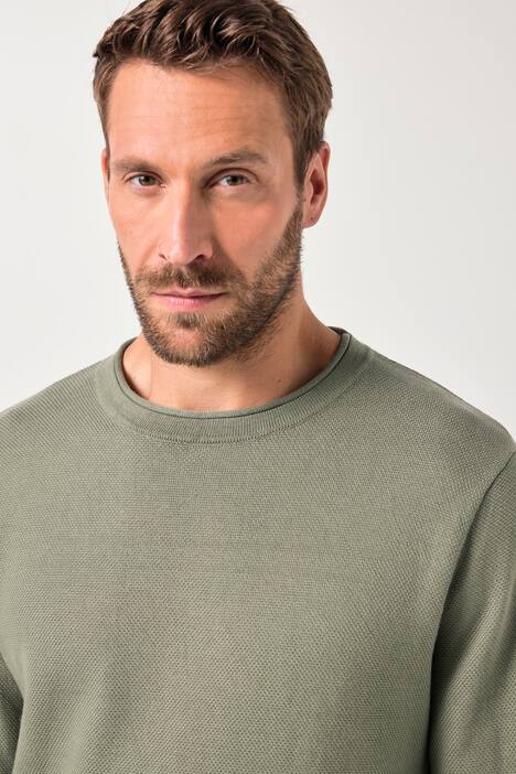 JP AWARE Pullover, recycelte Materialien, Strukturstrick, bis 7 XL