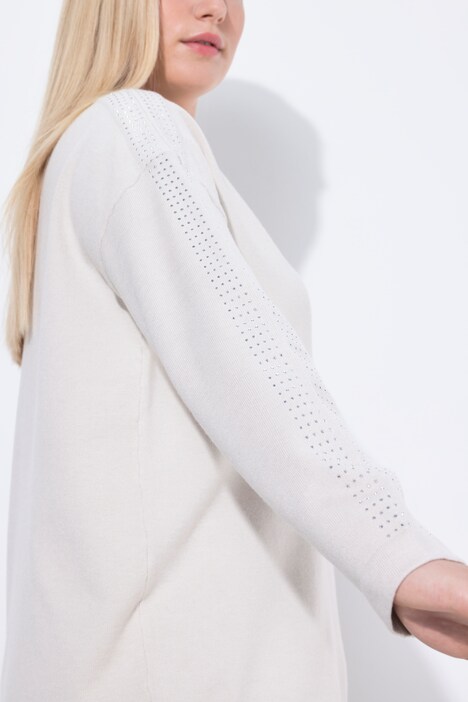 Pullover, Oversized, U-Boot-Ausschnitt, Langarm