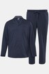 Pyjama JP 1880 deux pièces, motif minimaliste, T-shirt manches longues à boutonner, collection Homewear – jusqu'au 8 XL