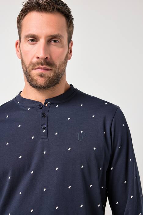 JP1880 pyjamas, homewear, mavevenlig pasform, todelt sæt, minimalismemønster, fås op til 8XL
