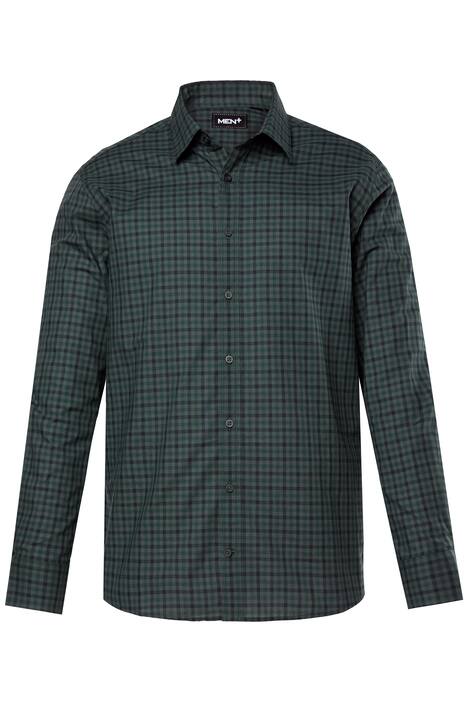 Men+-ruutupaita, pitkät hihat, kent-kaulus, Comfort-istuvuus, suurin koko 8XL