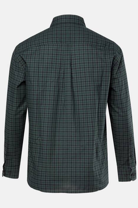 Men+-ruutupaita, pitkät hihat, kent-kaulus, Comfort-istuvuus, suurin koko 8XL