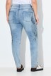 Slim-jeans Emma, stretchdenim, leopard-applikation, 5 lommer