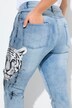 Slim-jeans Emma, stretchdenim, leopard-applikation, 5 lommer