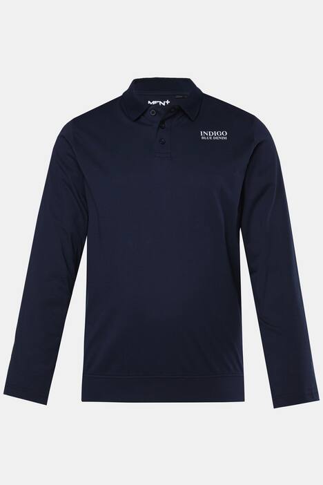Men+ polo de manga larga Bauchfit, bordado en el pecho, hasta la 8 XL