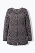 Cardigan, slangendesign, ronde hals, lange mouwen