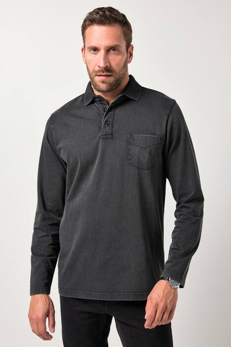 JP1880 Poloshirt, Langarm, Vintage Look, bis 8 XL