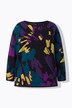 Pull motif Jacquard, encolure bateau, manches longues