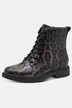 Kotníkové boty, Jana Softline, leopardí vzor, vegan, šířka H