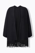 Cardigan long à manches longues et sans fermeture, franges