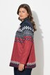 Sweat long, motif norvégien. Manches longues, col montant