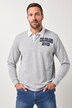 Pull de rugby JP1880, broderie 3D sur la poitrine, col contrastant, jusqu'au 8 XL