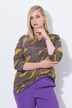 Shirt, stippen, goblet kraag, V-hals, 3/4-mouwen