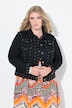 Chaqueta vaquera, BlackBlack Denim, perlas decorativas, pedrería