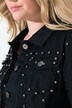 Chaqueta vaquera, BlackBlack Denim, perlas decorativas, pedrería