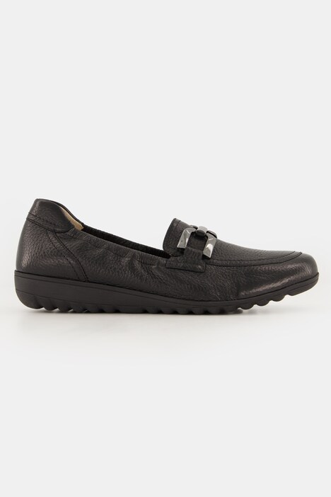 Mocassins Caprice en daim, semelle intérieure amovible - largeur G