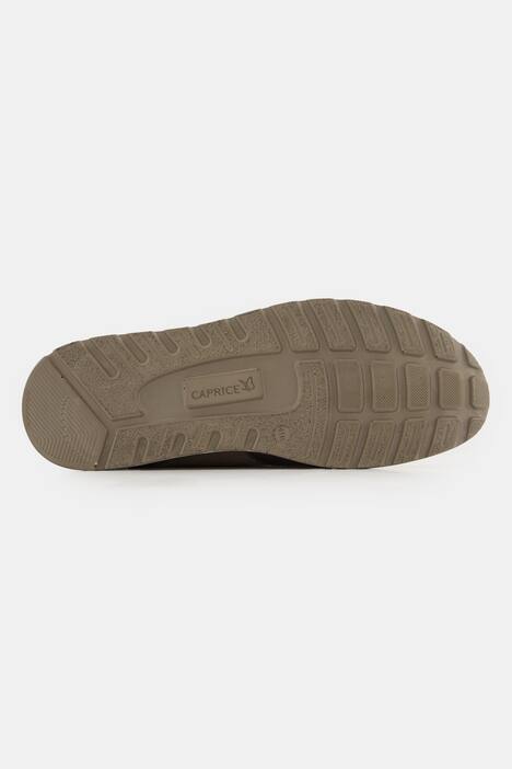 Zapatilla deportiva de cuero Caprice, cremallera, plantilla intercambiable, ancho H