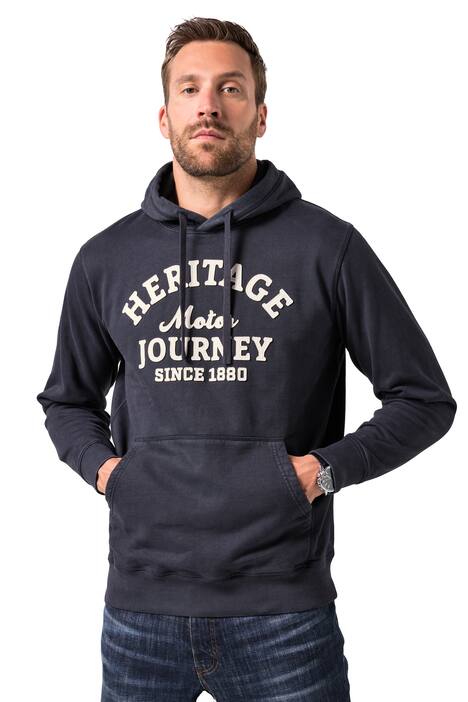Mikina s kapucí JP1880, vintage vzhled, kapuce, do 8XL