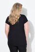 T-shirt, bekvem pasform, skinnende hjertemotiv