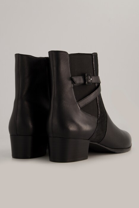 Caprice Leder-Stiefeletten, Wechselfußbett, Weite H