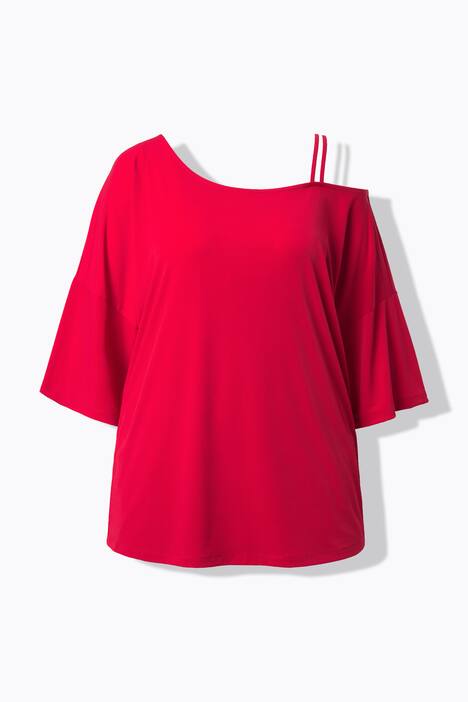 T-shirt dal taglio oversize con aperture sulle spalle e maniche a 3/4