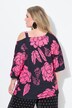 T-shirt dal taglio oversize con fiori e apertura sulla spalla
